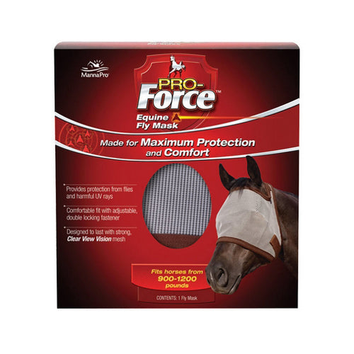 Pro-Force Equine Fly Mask without Ears 1 Each by Manna Pro Supply