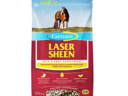 Laser Sheen Skin & Coat Supplement for Horses 3.75 Lbs by Farnam For Discount