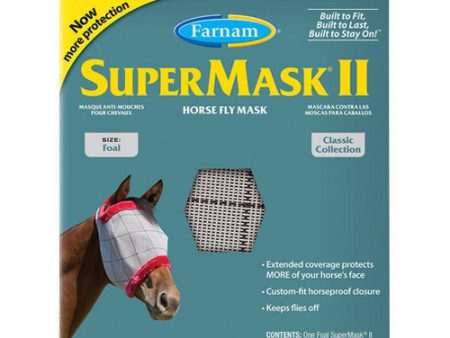 SuperMask II Fly Mask without EarsFoal 1 Count by Farnam Online Sale