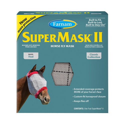 SuperMask II Fly Mask without EarsFoal 1 Count by Farnam Online Sale