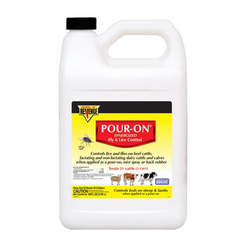 Revenge POUR-ON Fly & Lice Control 1 Gallon by Revenge For Cheap