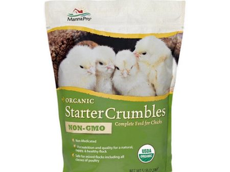 Organic Starter Crumbles Complete Feed for Chicks 5 Lbs by Manna Pro Hot on Sale