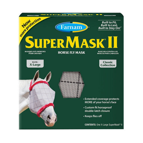 SuperMask II Fly Mask without EarsX-Large 1 Count by Farnam Online now