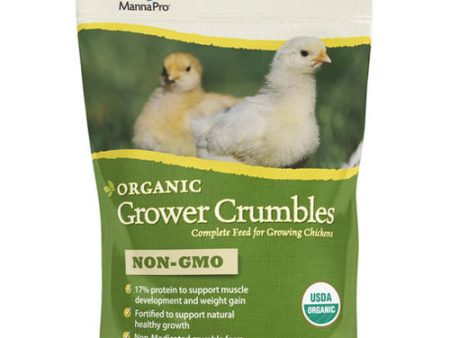 Organic Grower Crumbles for Poultry 10 Lbs by Manna Pro on Sale