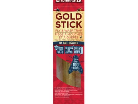 Catchmaster Gold Stick Fly Trap - 10-1 2  1 Count by Catchmaster Online