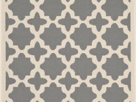 Safavieh Courtyard CY6913 Anthracite Beige Area Rug For Sale