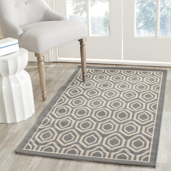 Safavieh Courtyard CY6902 Anthracite Beige Area Rug For Discount