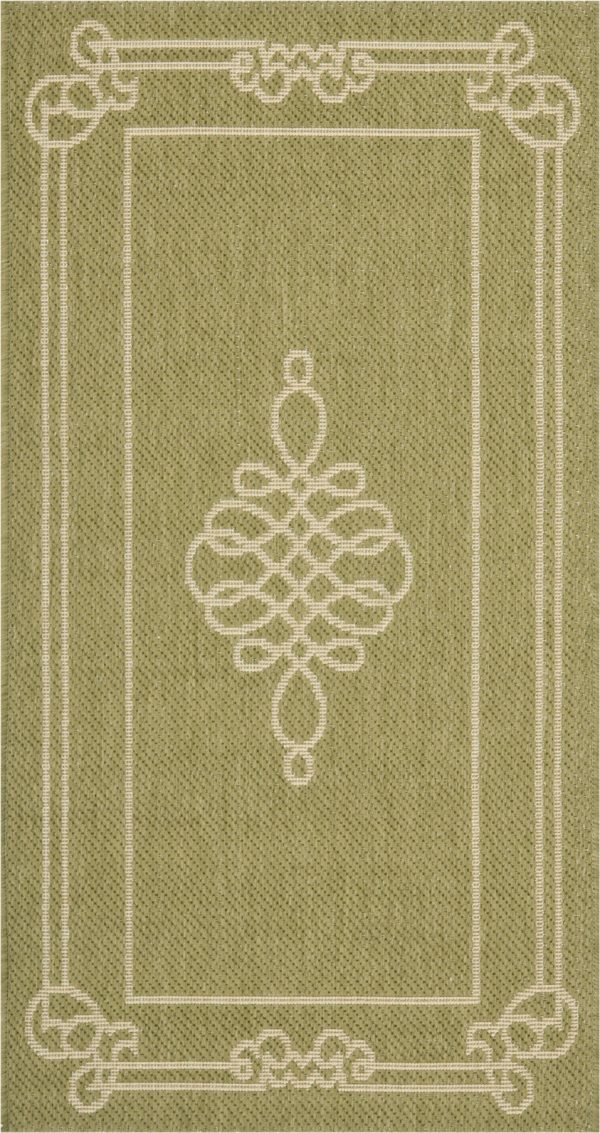 Safavieh Courtyard CY6788 Green Creme Area Rug Online Hot Sale