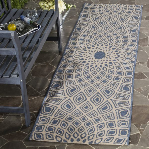 Safavieh Courtyard CY6616 Blue Beige Area Rug Online