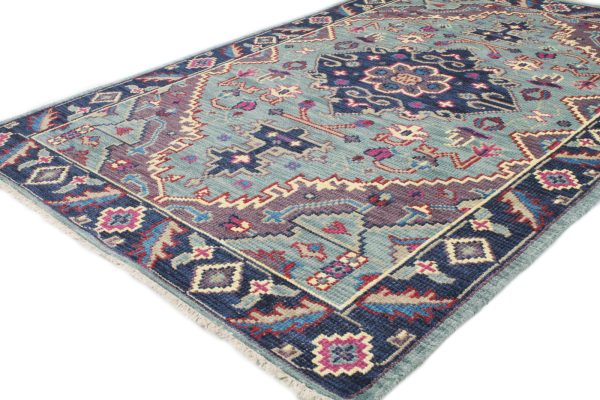 Bashian Artifact A154-AR109 Teal Area Rug Discount