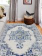 Bashian Mayfair M147-MH507 Ivory Blue Area Rug Fashion