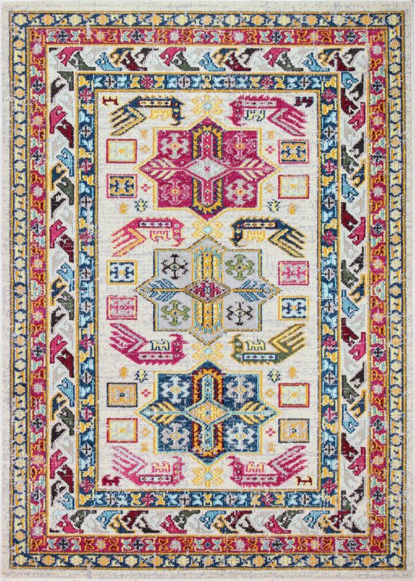 Bashian Dakota D113-MH114 Ivory Area Rug on Sale