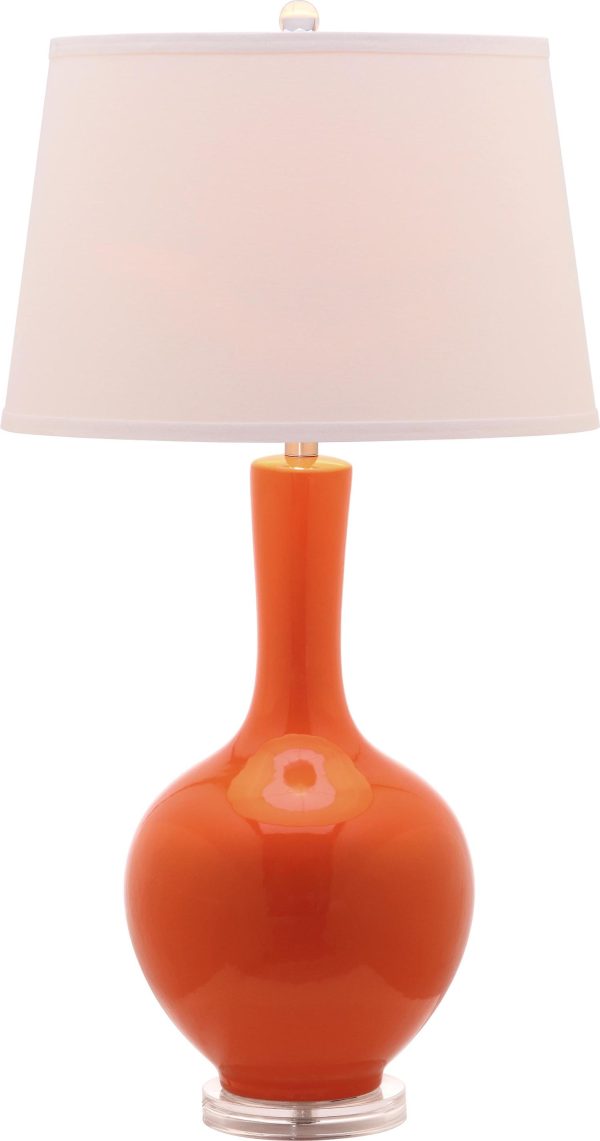 Safavieh Blanche Gourd Lamp Orange Supply