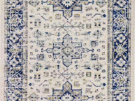 Bashian Mayfair M147-MH501 Ivory Blue Area Rug For Cheap