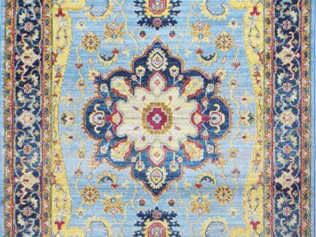 Bashian Charleston C186-RO59A Light Blue Area Rug For Cheap