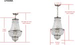 Safavieh Amoret 4 Light Brass Adjustable Beaded Chandelier Brass Clear Lamp Online Hot Sale