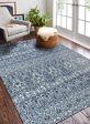 Bashian Everek E110-5465 Ivory Blue Area Rug Hot on Sale