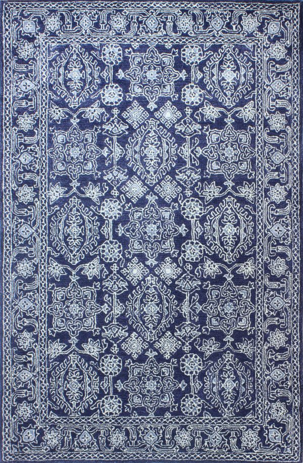 Bashian Greenwich R129-HG352 Navy Area Rug Supply