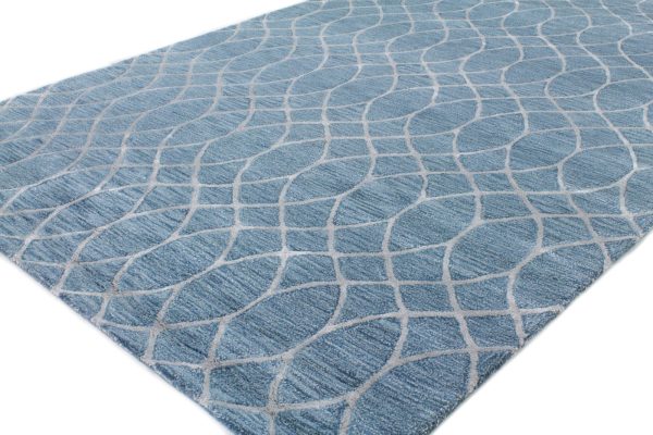 Bashian Greenwich R129-HG300 Azure Area Rug Hot on Sale