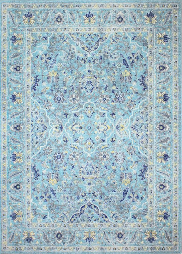 Bashian Everek E110-5394A Light Blue Area Rug Hot on Sale