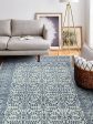 Bashian Everek E110-5466 Ivory Blue Area Rug For Discount