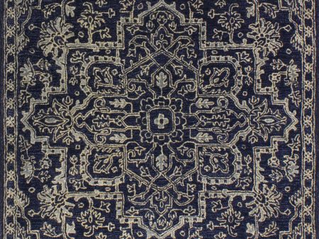 Bashian Greenwich R129-HG350 Navy Area Rug Online Hot Sale