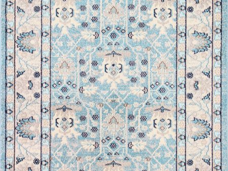 Bashian Dakota D113-MH115 Light Blue Area Rug Cheap