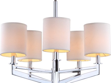 Safavieh Axis 5 Light Chrome Chandelier Lamp Hot on Sale