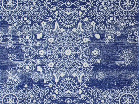 Bashian Everek E110-5658A Dark Blue Area Rug Fashion