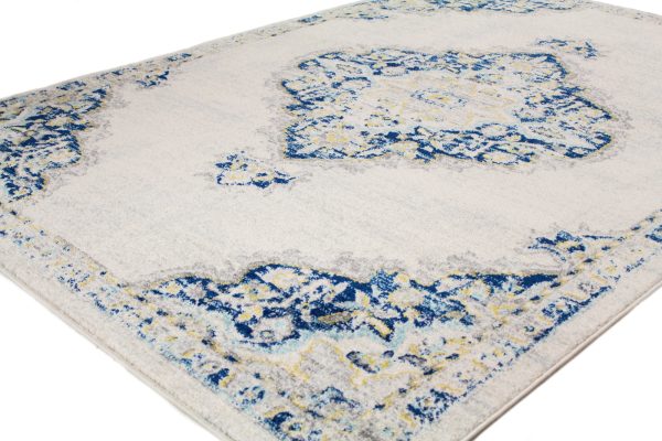 Bashian Mayfair M147-MH509 Ivory Blue Area Rug Fashion