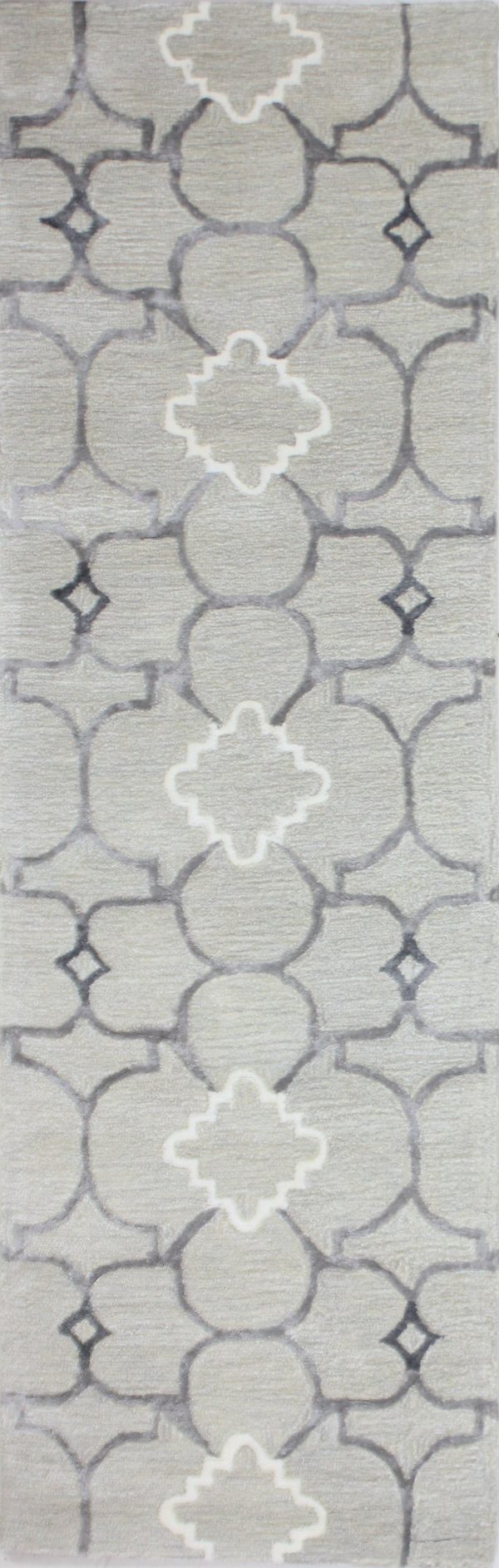 Bashian Greenwich R129-HG308 Silver Area Rug For Discount