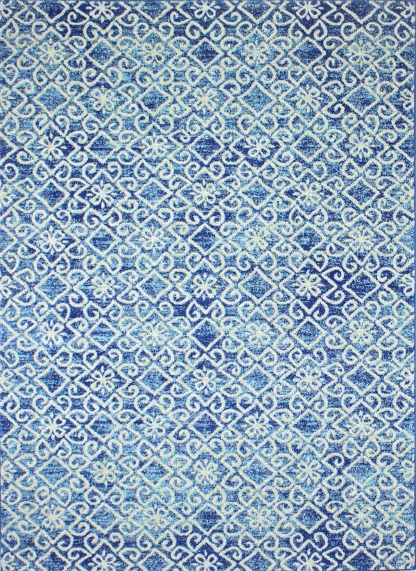 Bashian Everek E110-5657A Dark Blue Area Rug Online now