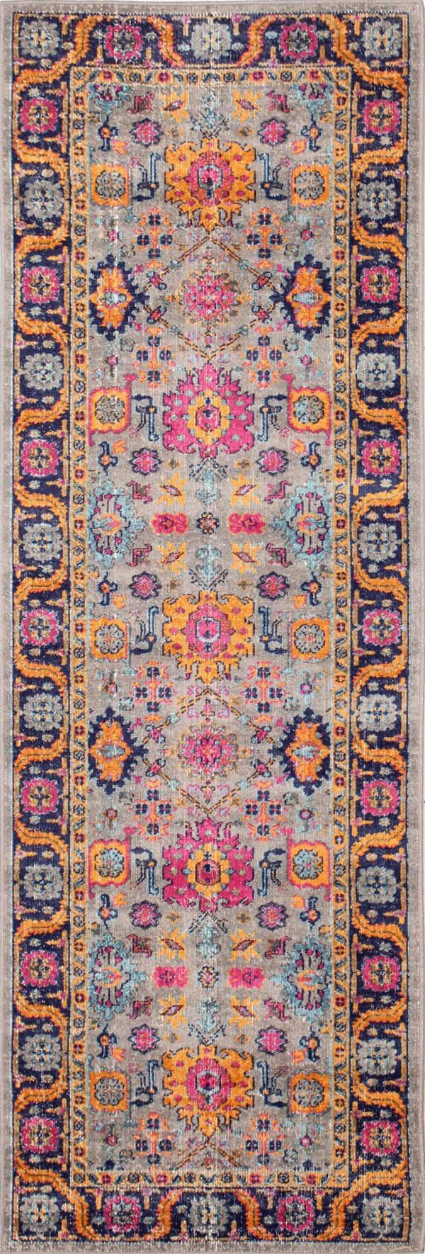 Bashian Heritage H114-Z055A Grey Area Rug Hot on Sale