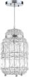 Safavieh Bellamy Chrome Glass Adjustable Pendant Chrome Clear Lamp Online Hot Sale