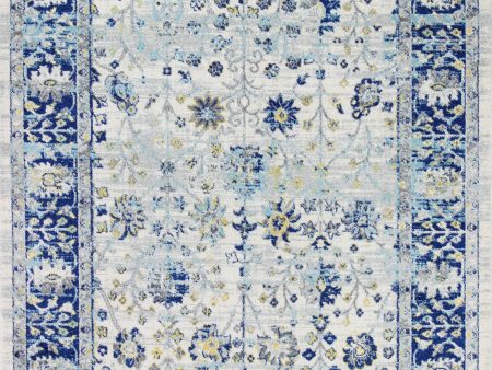 Bashian Mayfair M147-MH503 Ivory Blue Area Rug on Sale