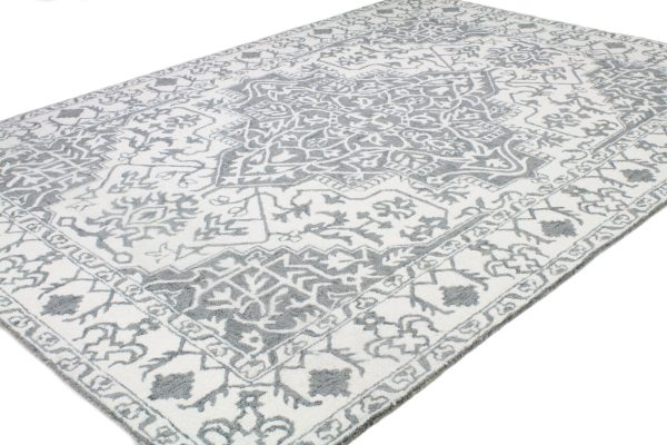 Bashian Valencia R131-BNAL89 Ivory Grey Area Rug Online now