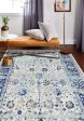 Bashian Mayfair M147-MH503 Ivory Blue Area Rug on Sale