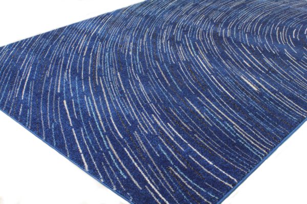 Bashian Everek E110-5468 Dark Blue Area Rug Fashion