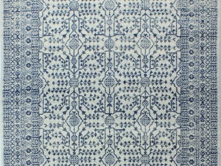 Bashian Everek E110-5466 Ivory Blue Area Rug For Discount