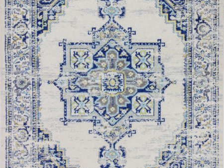 Bashian Mayfair M147-MH507 Ivory Blue Area Rug Fashion