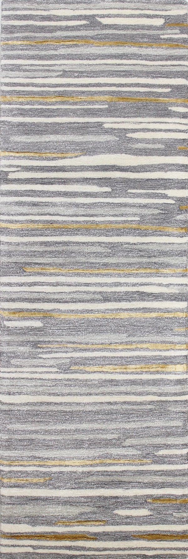 Bashian Greenwich R129-HG363 Grey Area Rug Online now