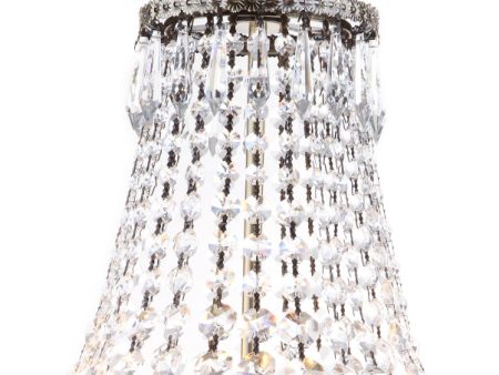 Safavieh Amoret 4 Light Brass Adjustable Beaded Chandelier Brass Clear Lamp Online Hot Sale