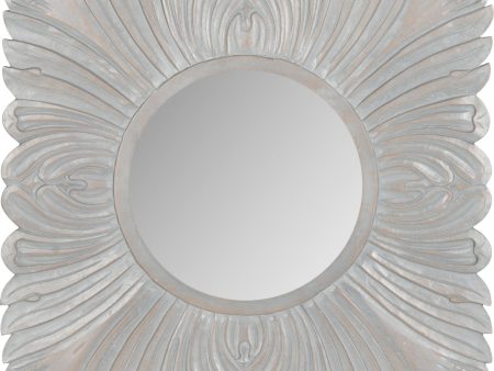 Safavieh Acanthus Square Frame Mirror Grey Grey Sale