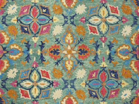 Bashian Valencia R131-AL111 Green Area Rug Online Hot Sale