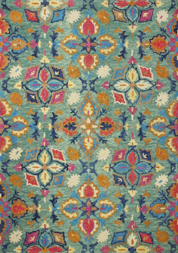 Bashian Valencia R131-AL111 Green Area Rug Online Hot Sale