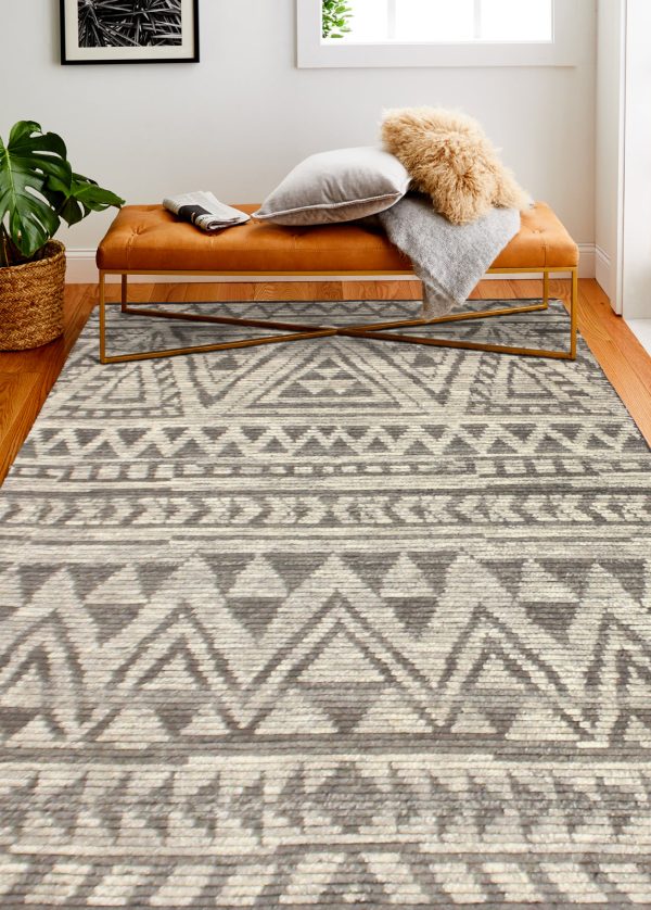 Bashian Marrakesh M133-BN21 Grey Area Rug Online Sale