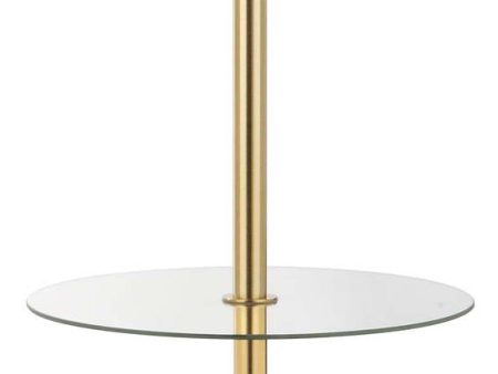 Safavieh Ambrosio Floor Lamp Side Table Brass Gold Online