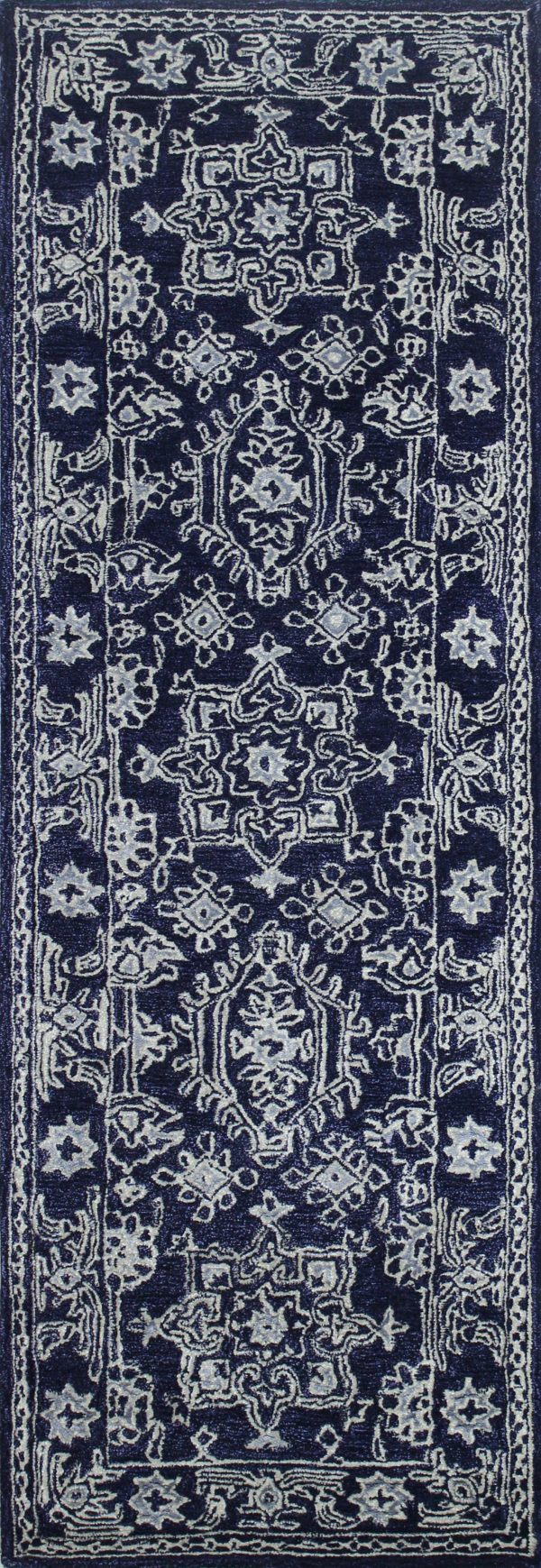 Bashian Greenwich R129-HG352 Navy Area Rug Supply