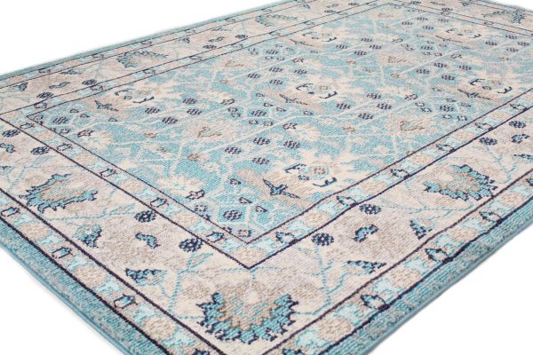 Bashian Dakota D113-MH115 Light Blue Area Rug Cheap