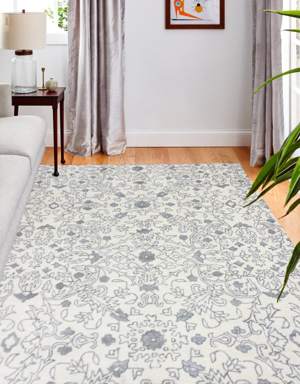 Bashian Greenwich R129-HG357 Ivory Area Rug For Discount